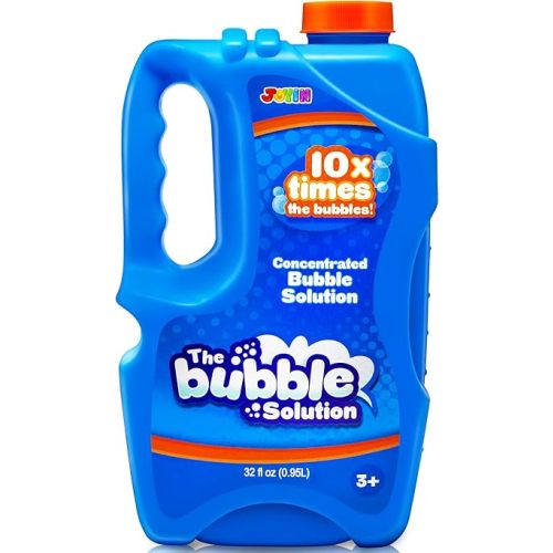 JOYIN 32 oz Bubble Solution Refills (Close to 1L/ up to 2.5 Gallon), Concentrated Solution for Bubble Machine, Wands, Blower, Easter