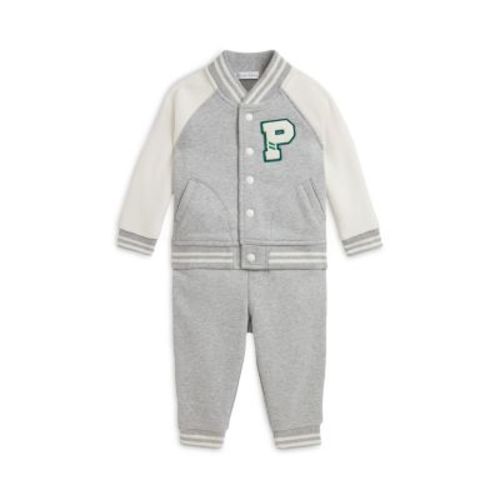 Polo Boys' Fleece Baseball Jacket & Jogger Pant Set - 6M