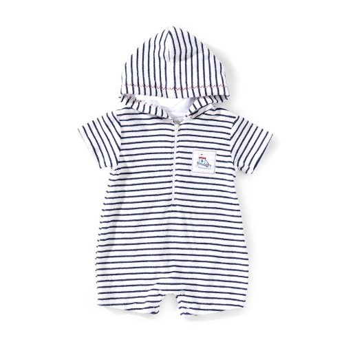 Kissy Kissy Baby Boys Seas The Day Short Sleeve Terry Stripe Romper