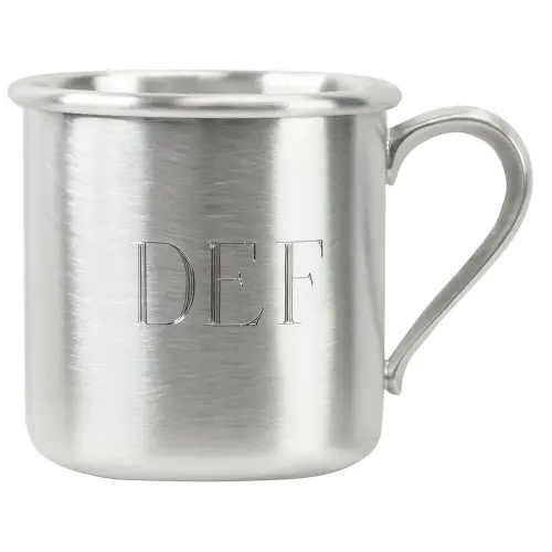 Salisbury Pewter Straight Edge Pewter Baby Cup, 5oz | Satin