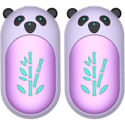 Hand Warmers Rechargeable 2 Pack, 6000mAh Electric Hand Warmer Reusable, 20Hrs Long Heating, Portable Pocket Heater Handwarmer for Women Men, Outdoor Camping, Hunting Gear