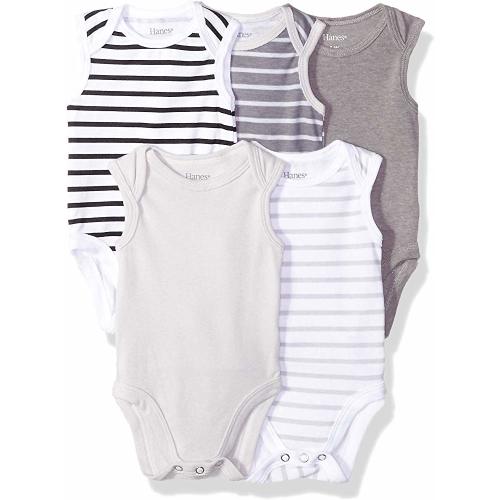 Ultimate Baby Flexy 5 Pack Sleeveless Bodysuits (Tanks)