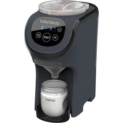 Baby Brezza Formula Pro Mini Baby Formula Mixer Machine Fits Small Spaces and is Portable for Travel– Bottle Makers Makes The Perfect Bottle for Your Infant On The Go, Charcoal