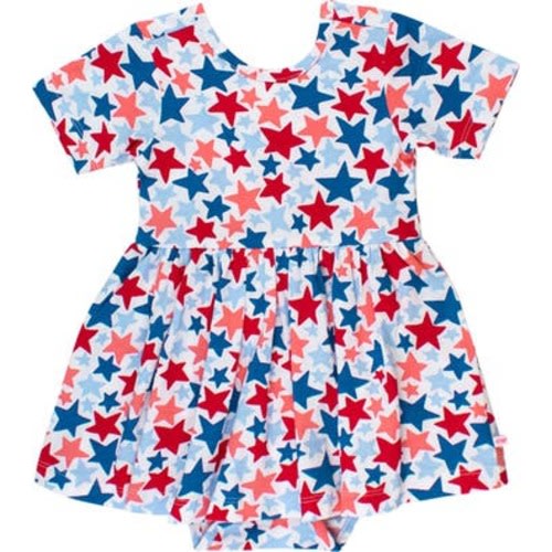 Baby/Toddler Knit Short Sleeve Twirl Romper, 0-3M