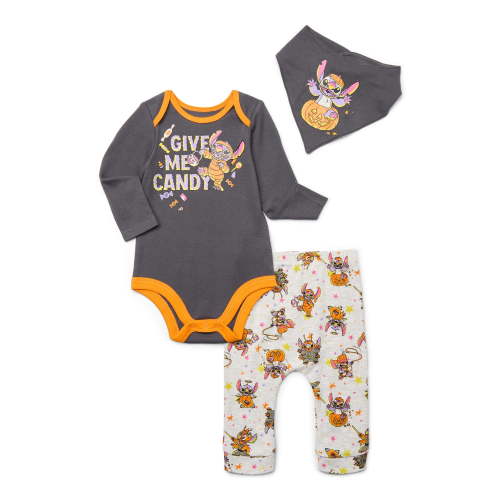 Halloween Lilo & Stitch Baby Boys or Girls Outfit Set, 3-Piece, Sizes 0M-12M