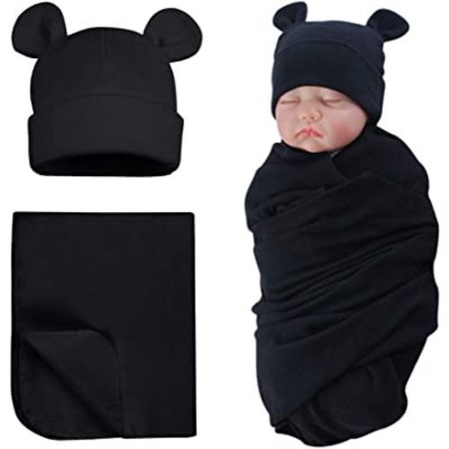 PESAAT Newborn Hospital Hat 0-12Months Preemie Boys Girls Beanie Solid Infant Baby Hats Autumn Winter