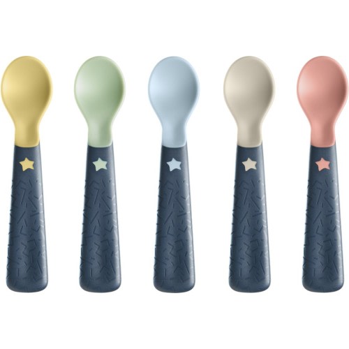 Tommee Tippee Easigrip Self-Feeding Baby Weaning Spoons 6m+ 5 Pack