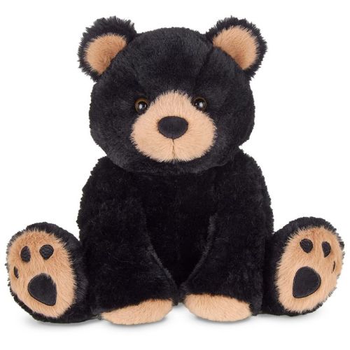 Bearington Woody The Black Bear Plush, 10.5 Inch Bear Stuffed Animal, For Ages 3-14