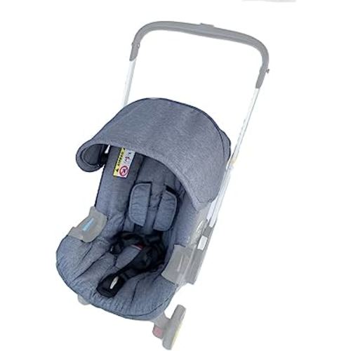 Seat Cushion Changing Kits Clothes, Sun Shade, Stroller Canopy Compatible with Doona Car Seat & Stroller (Grey)