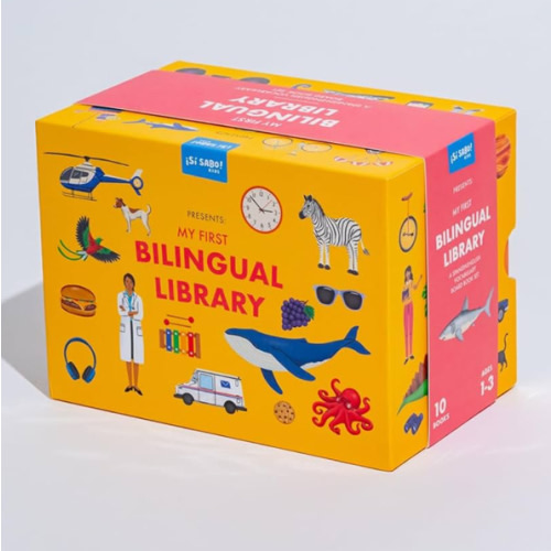My First Bilingual Library: A Spanish-English Vocabulary Board Book Set of Colors, Numbers, Animals, ABCs, and More (Sí Sabo Kids)