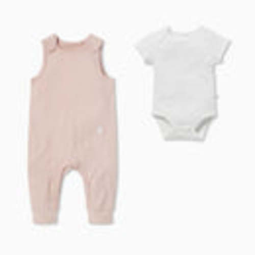 Ribbed Romper & Short Sleeve Bodysuit Outfit | MORI US