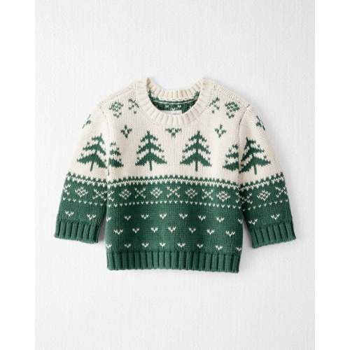 Baby Organic Cotton Evergreen Fair Isle Sweater - Little Planet | Carter's