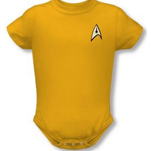 Infant: Star Trek- Command Uniform Infant Onesie Size 12 Mos