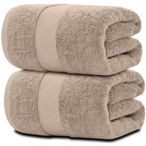 White Classic Luxury 100% Huge Cotton Bath Sheets Set of 2 - 35x70"