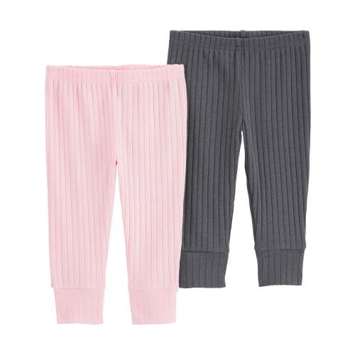 Carter's Child of Mine Baby Girl Pants, 2-Pack, Sizes Preemie-18 Months