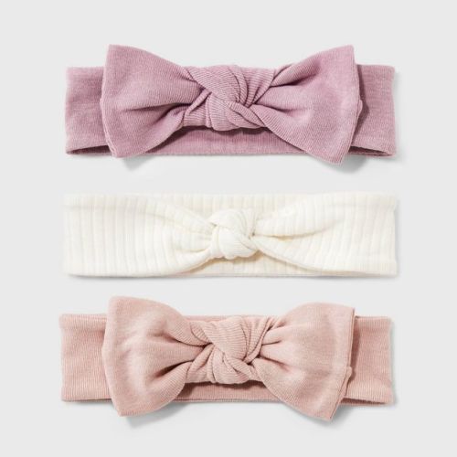 Baby 3pk Headwrap - Cloud Island™ Pink
