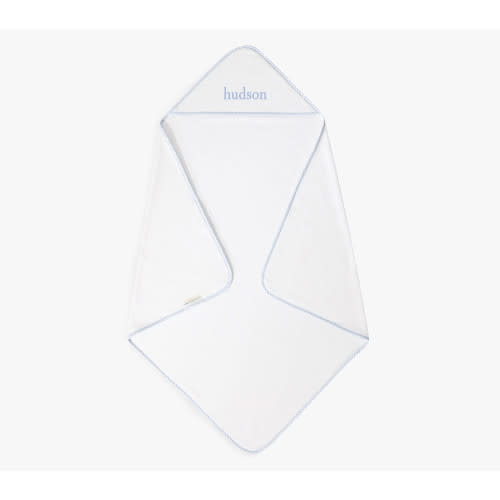 Monogrammed Gingham Baby Hooded Towels | Pottery Barn Kids