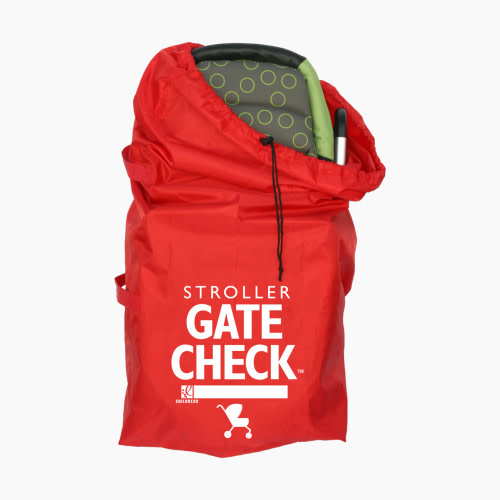JL Childress Gate Check Bag for Standard & Double Strollers - Red