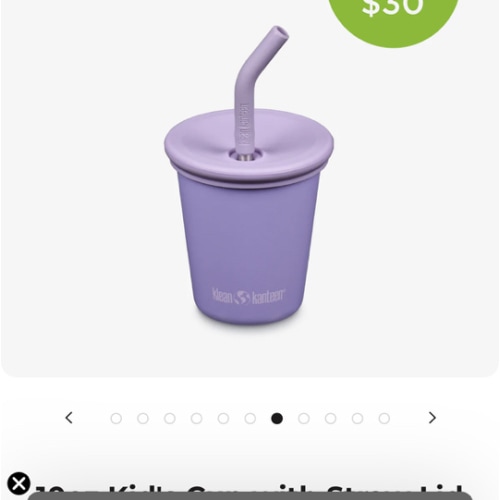10 oz Kid's Cup with Straw Lid