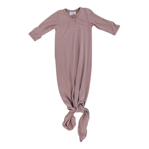 Dusty Rose Knot Gown – Mebie Baby