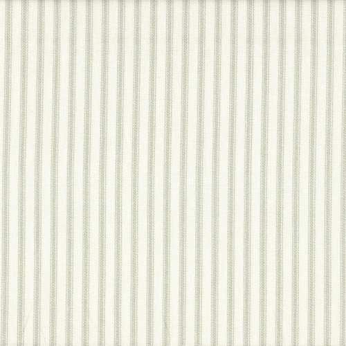 Decorative Throw Pillows in Farmhouse Pale Sage Green Ticking Stripe on Cream