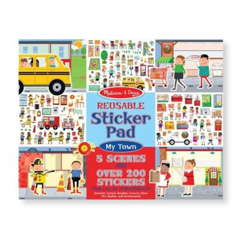 Melissa & Doug Reusable My Town Sticker Pad