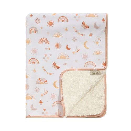 Living Textiles Blanket Jersey Sherpa Boho Bliss