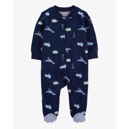 Baby Dinosaur 2-Way Zip Cotton Sleep & Play Pajamas - Carter's | Carter's