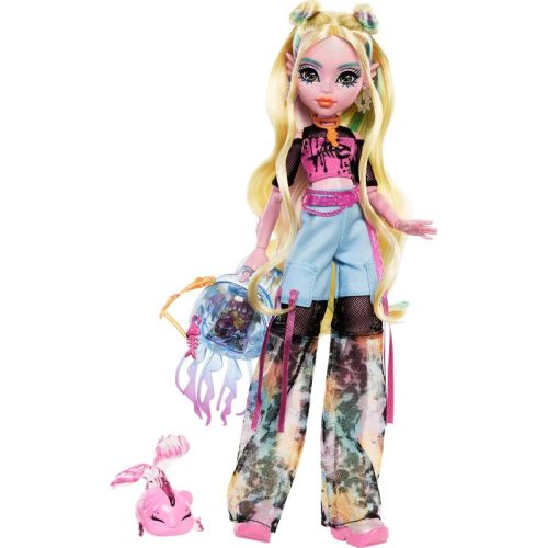 Monster High 12.7" Lagoona Blue Fashion Doll Blonde Hair/Green Eyes with Pet Neptuna and Accessories