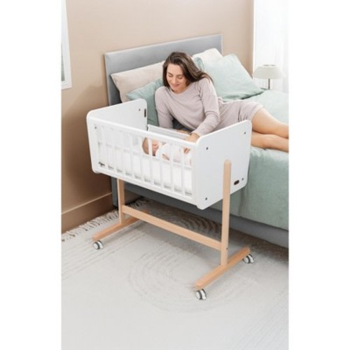 Wooden Bedside Bassinet Sleeper By Comfy Cubs