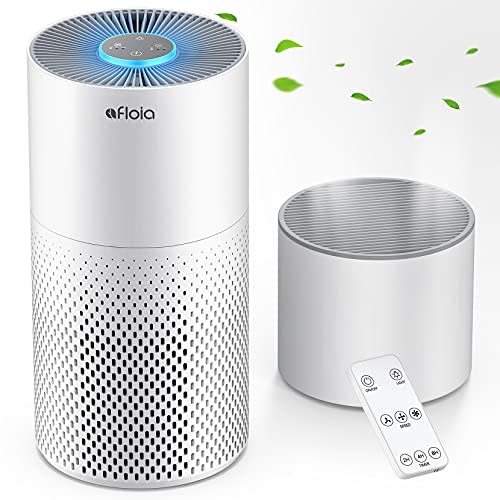 Afloia Air Purifier And Humidifier Combo For Home, 22Db| 7 Colors Night Air Purifiers 2 In 1 With Remote Control, Quiet Air Cleaner Removing 99.99% Smokers Odor And Pollen For Bedroom