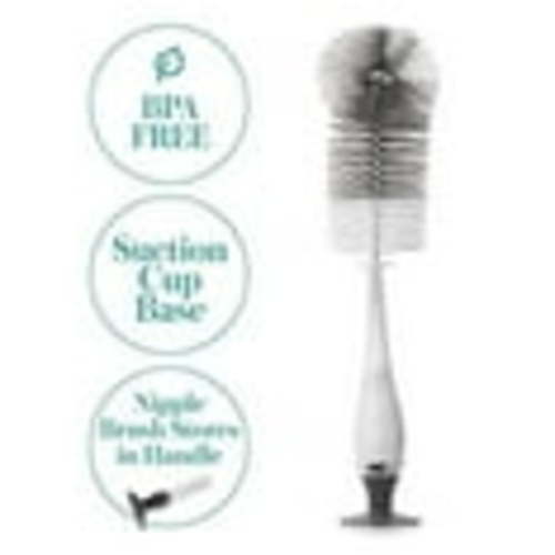 evenflo 2 in 1 Bottle Brush with Nipple Brush/Assorted Colors