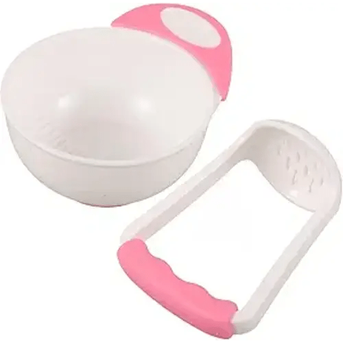 Food Masher Bowl 1 Baby Set Baby Food Baby Manual Pink Food Mill Bowl Grinding Bowl