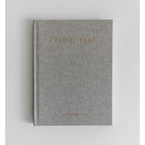 Tokki Goods - The Minimalist Baby Book - Gray Linen