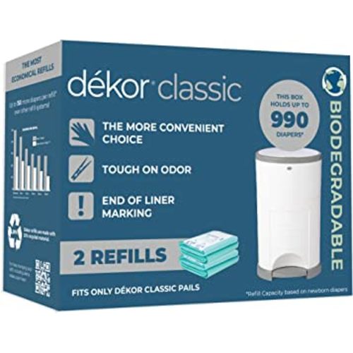 Dekor Classic Diaper Pail Biodegradable Refills