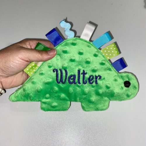 Wandarful Creations Co Dinosaur Baby Crinkle and Rattle Toy