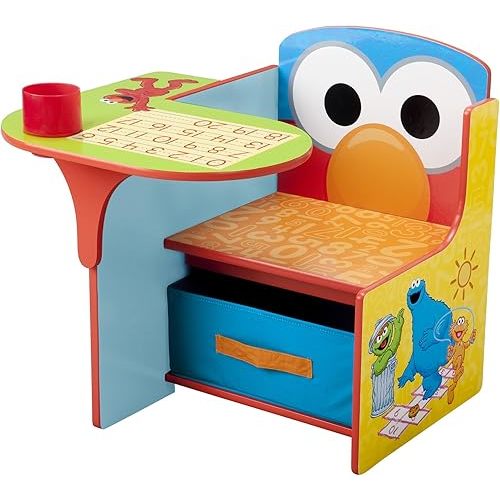 Delta Children Chair Desk With Storage Bin, Sesame Street
