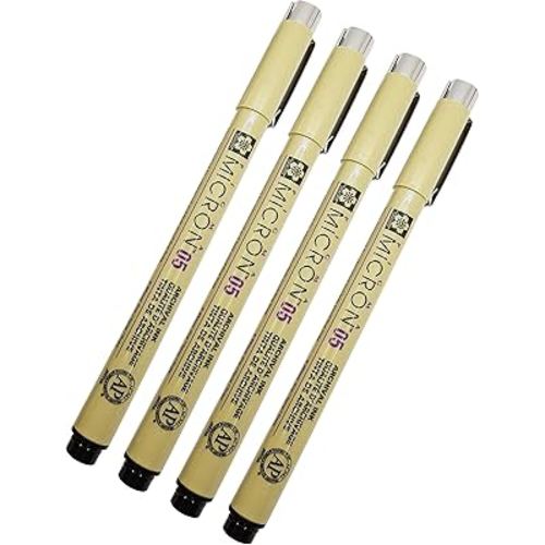 Sakura Pigma Micron 05 Pen 0.45mm - 4pk