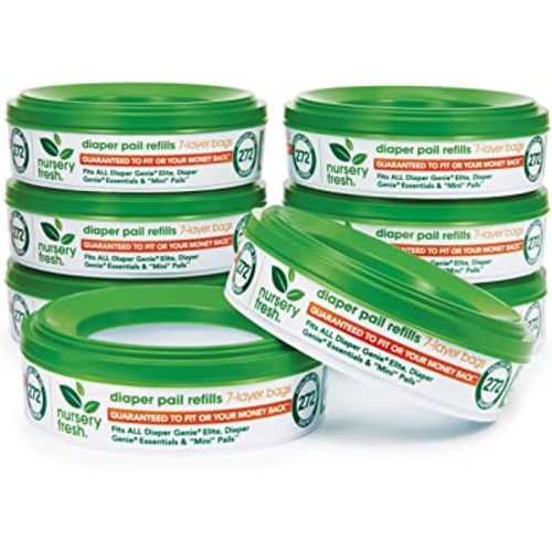 Nursery Fresh Refill for Diaper Genie and Munchkin® Diaper Pails, 2,176 Count, 8 Pack
