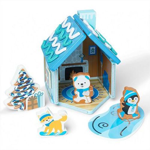 Melissa & Doug Winter Frost 44-Piece Gingerbread House Playset