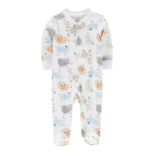 Baby Carter's Animal 2-Way Zip Sleep & Play. 3 months