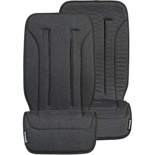 UPPAbaby Reversible Seat Liner/Water-Resistant and Comfortable/Easy Stroller Attachment/Reed (Charcoal Denim/Cozy Knit)