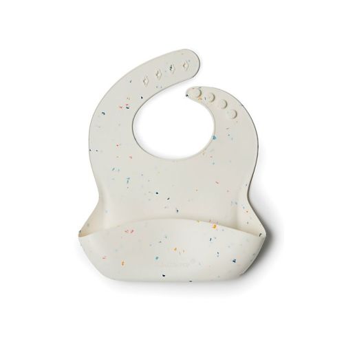 Loulou Lollipop® Confetti Silicone Bib in Cream