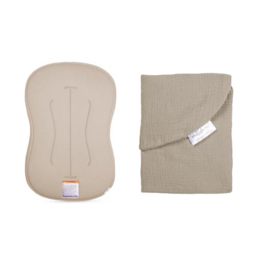 Lounger Curve + Muslin Cover Set | Birch