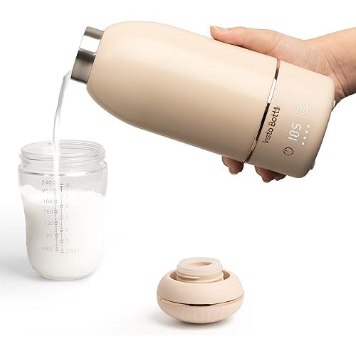 Portable Baby Bottle Warmer for Breastmilk: Fast 3-Minute Quick Warm Baby Milk & Water Warmer - A Travel Essential for On-The-Go