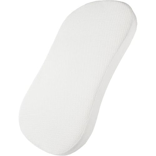 Mecc ecoh Baby Bassinet Mattress, 100% Breathable Cover, Water-Resistant Lining, Hourglass 30"x18"x2" Fit for Halo BassiNest Bassinet Series