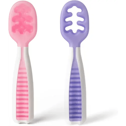  Baby Spoons Self Feeding 6+ Months - 7 Pack Silicone First  Stage Infant Training Spoons, Baby Led Weaning Untensils for Toddlers,  BPA-Free Rainbow Chewable Teething Spoons for Kids - Dishwasher Safe : Baby