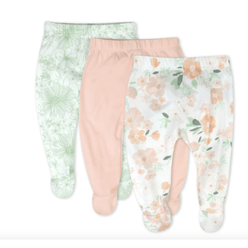 3-Pack 0-3mo Organic Cotton Footed Pants | Honest Baby Clothing