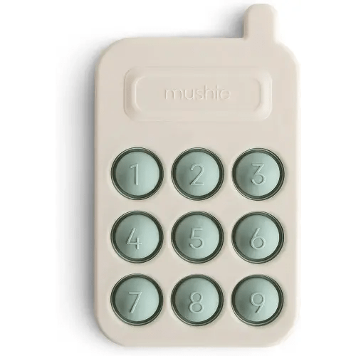 mushie Phone Press Toy (Cambridge Blue)