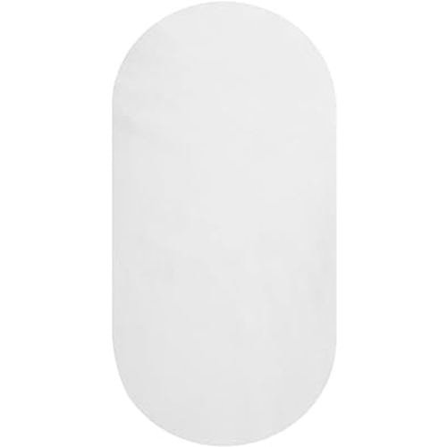 Silk Bassinet Sheet - 100% Pure Mulberry Silk Sleep Surface- 19 Momme 6A High-Grade Fibers for Baby Hair for Hourglass, Oval,Rectangle Pads/Mattress with Satin Skirt White